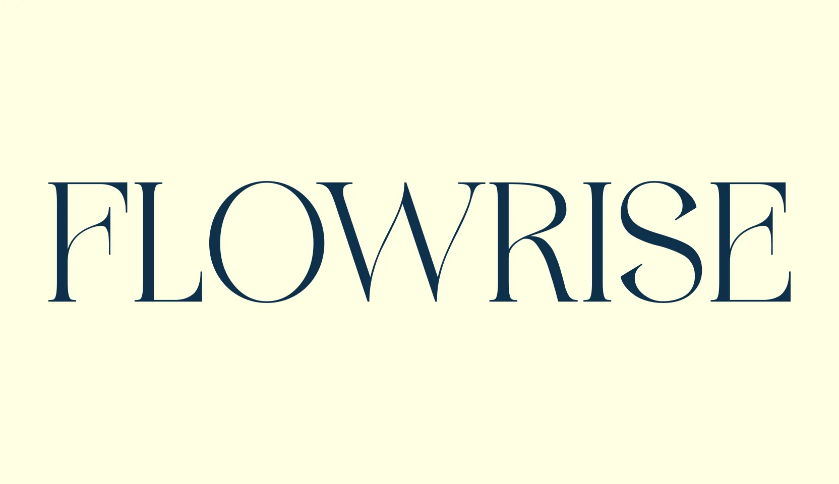 Flowrise, basic serif font preview