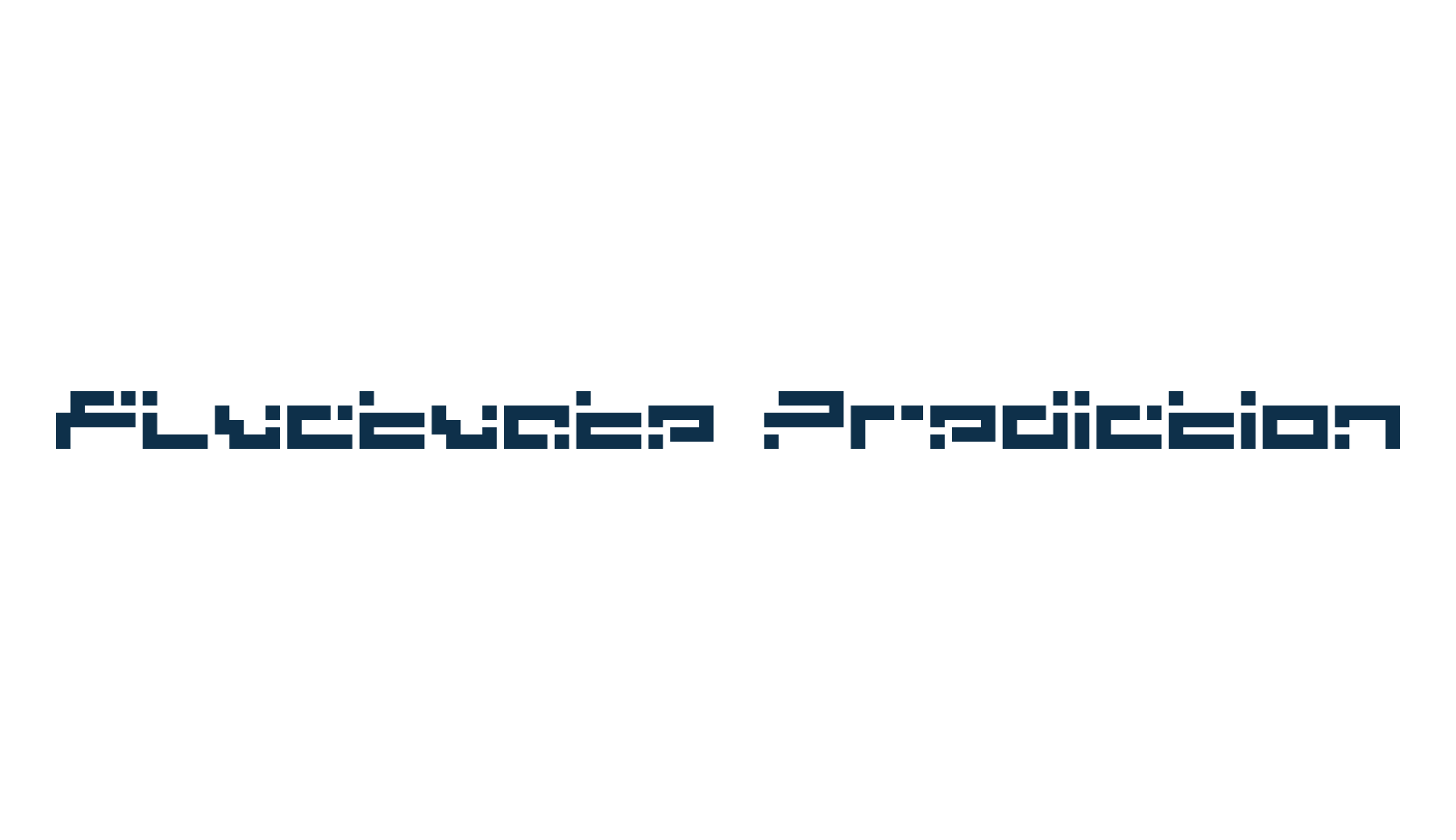 Fluctuate Prediction, techno sci-fi font preview