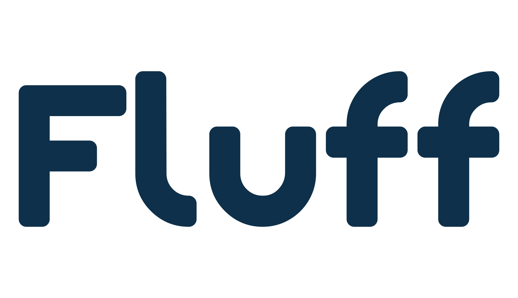 Fluff, sans serif font preview