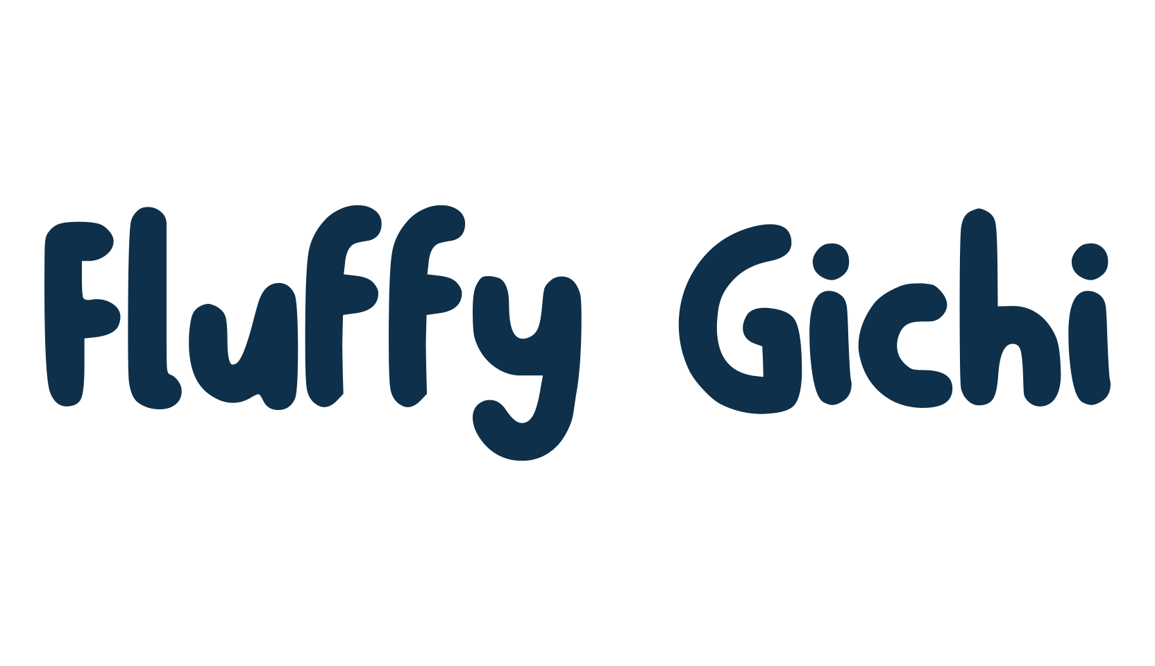 Fluffy Gichi, display market font preview
