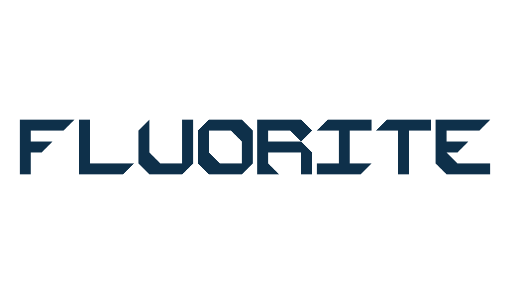 Fluorite, sci-fi font preview