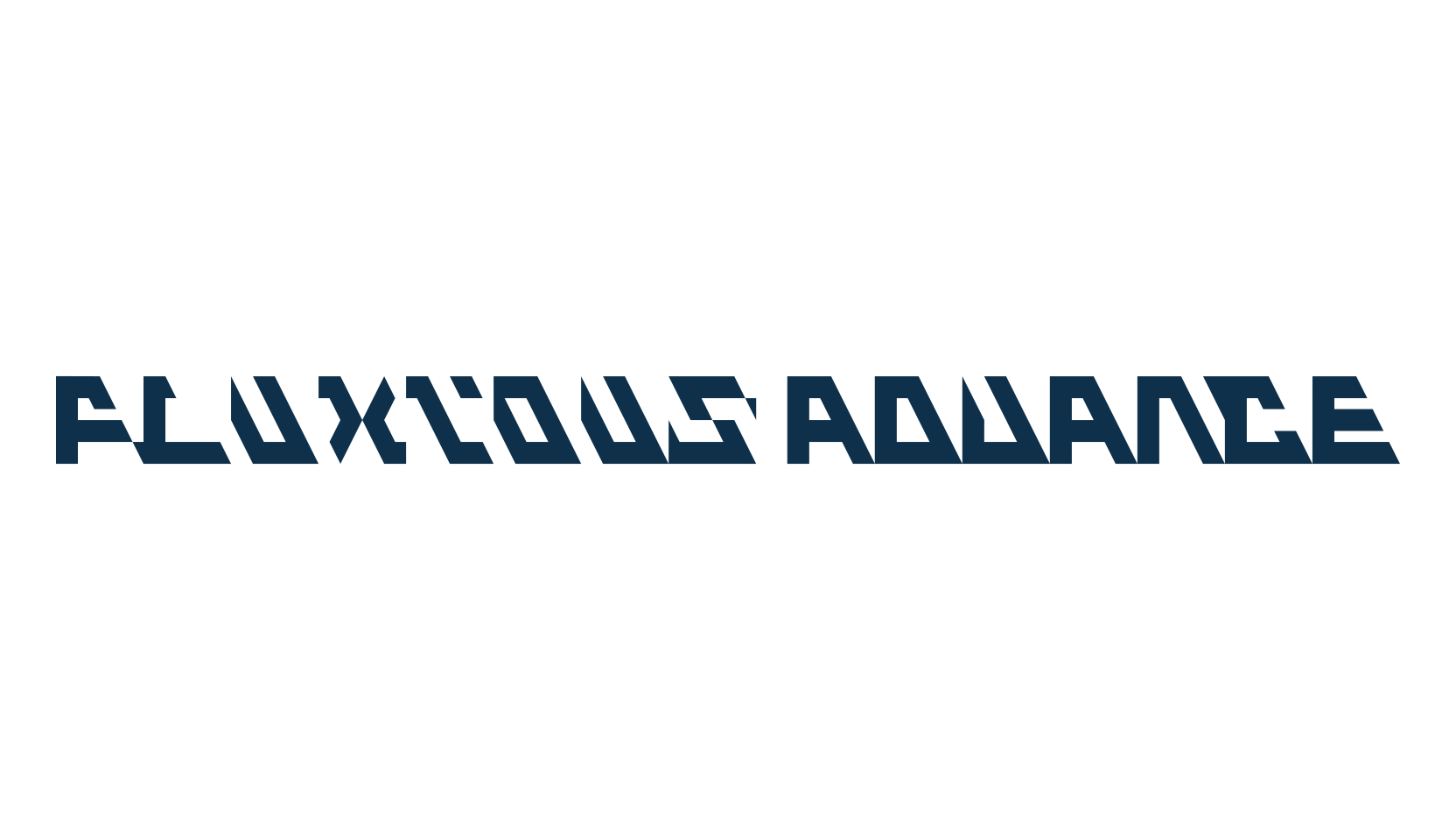 Fluxious Advance, techno sci-fi font preview