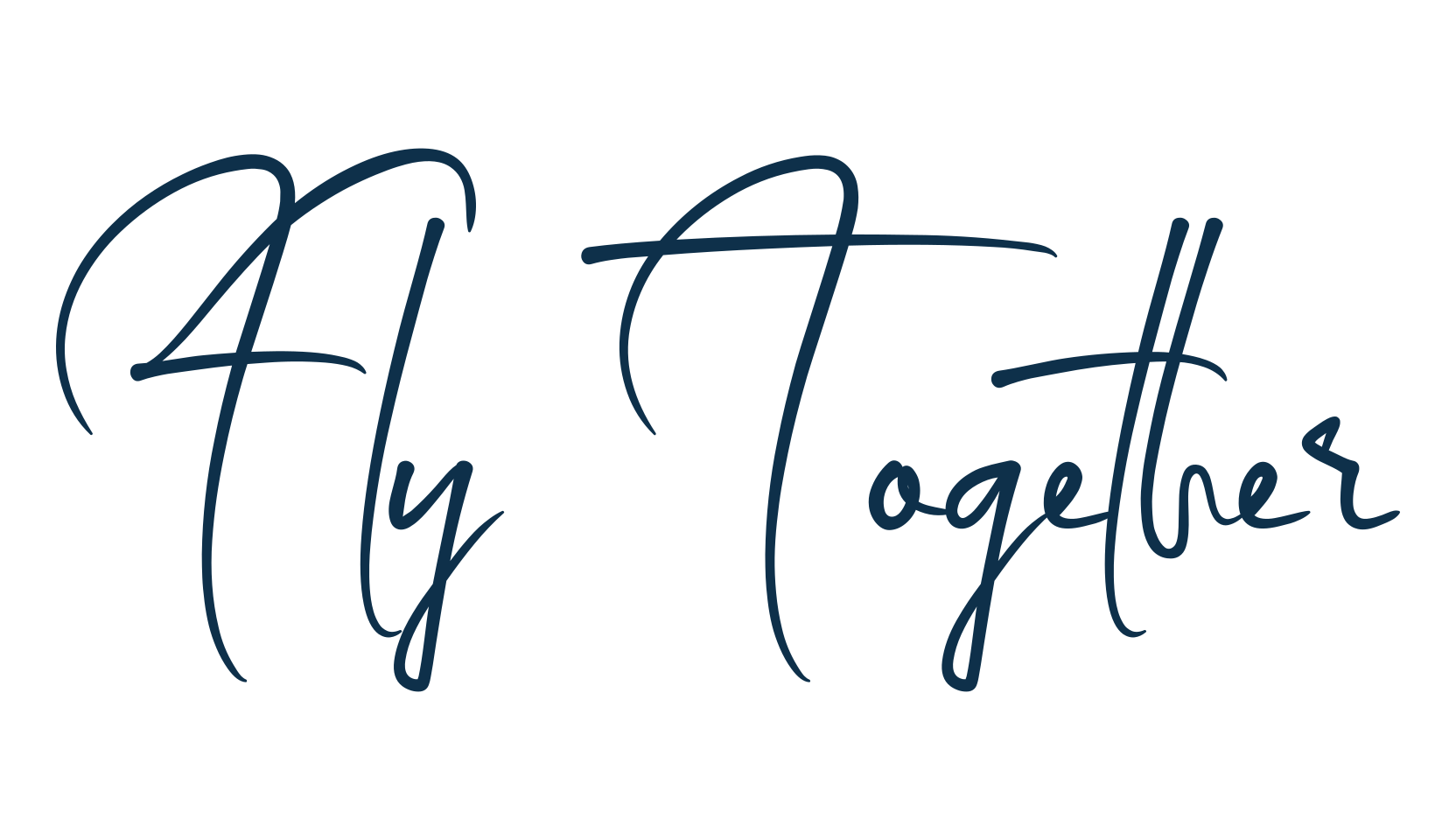 Fly Together, script handwritten fancy decorative calligraphy font preview