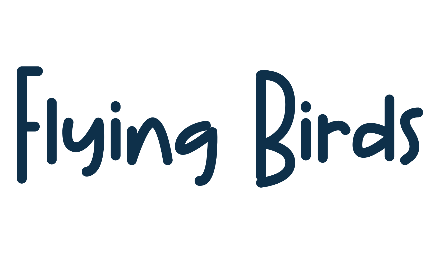 Flying Birds, script handwritten fancy decorative calligraphy font preview
