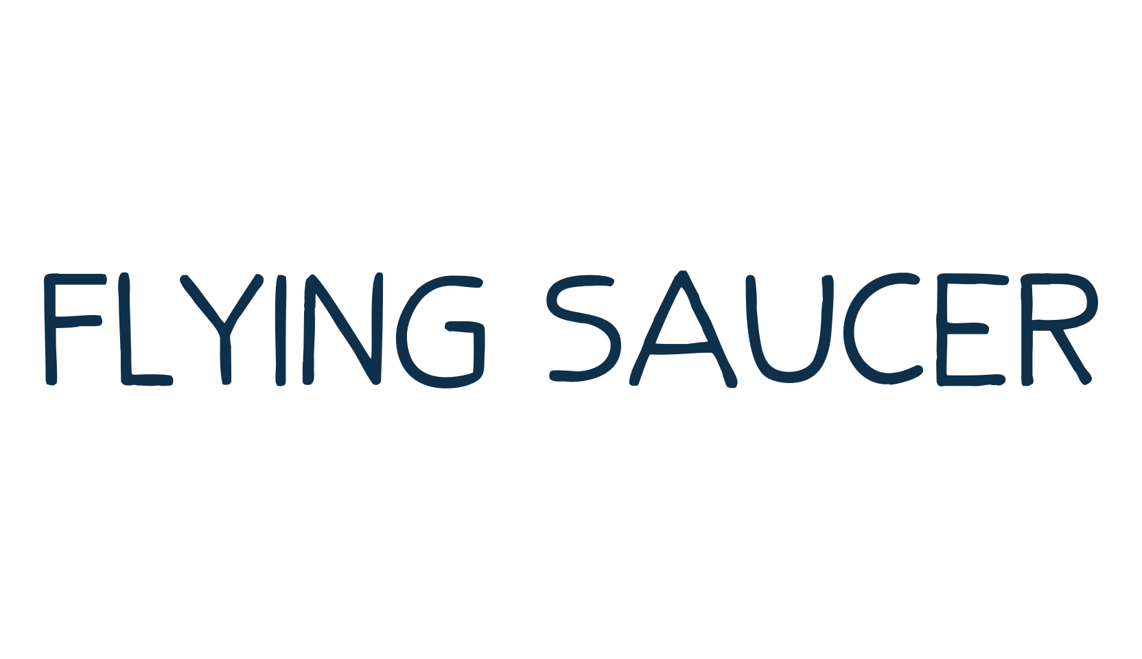 Flying Saucer, various font preview
