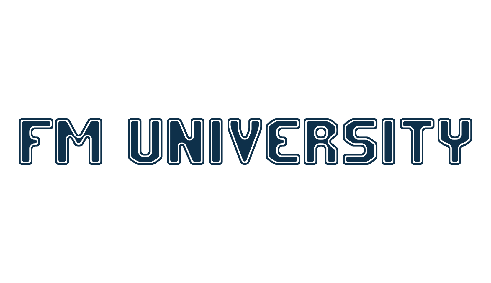 FM University, fancy old school decorative font preview