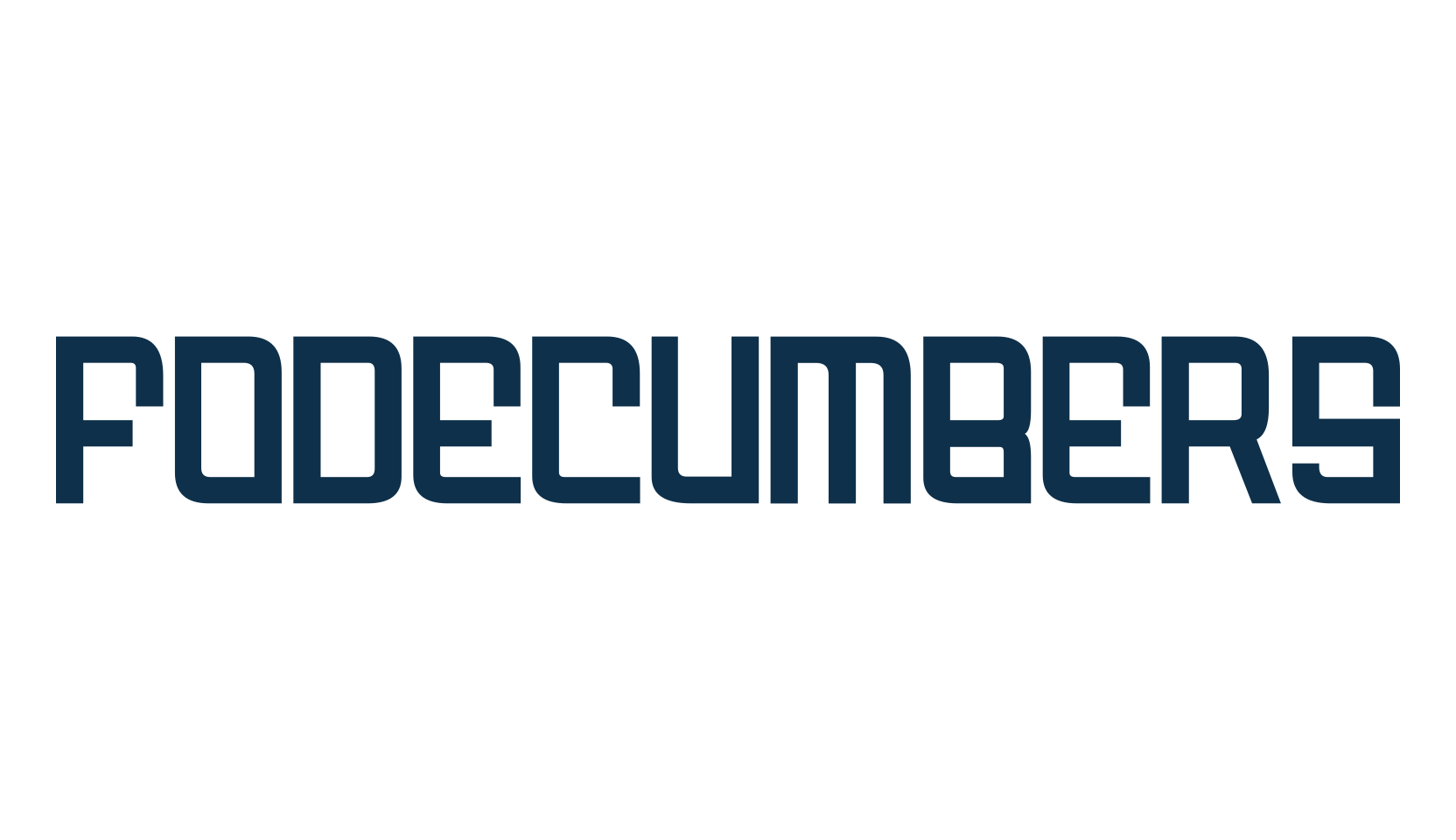 Fodecumbers, sci-fi font preview