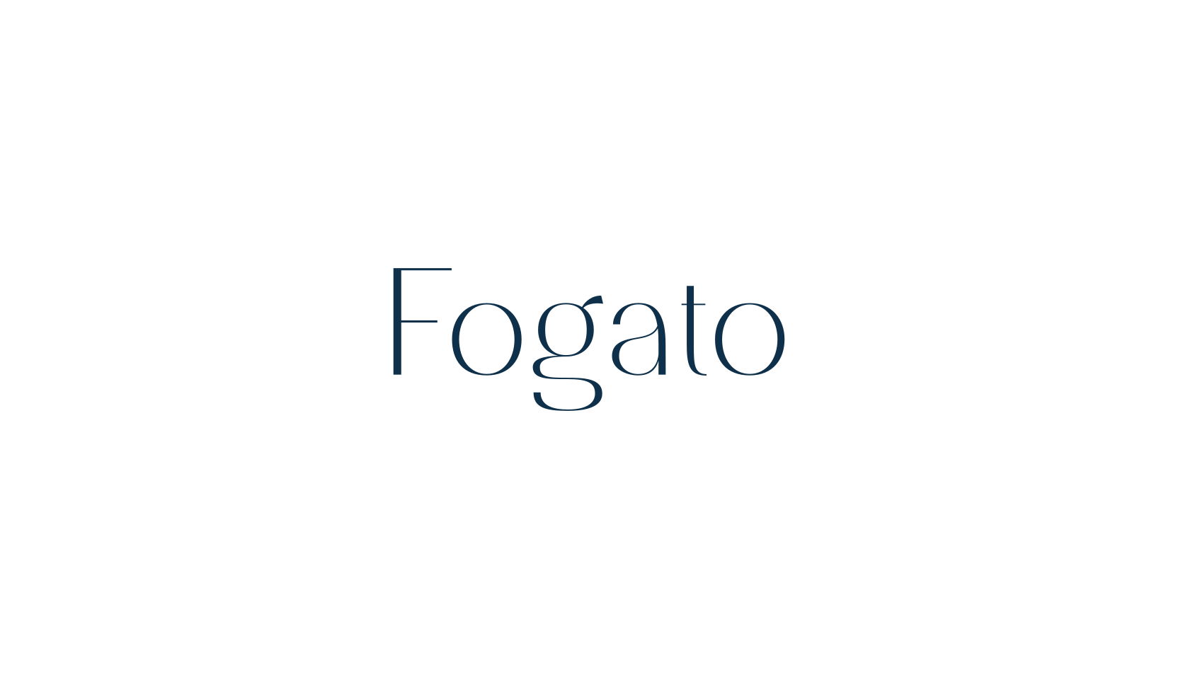 Fogato, sans serif font preview