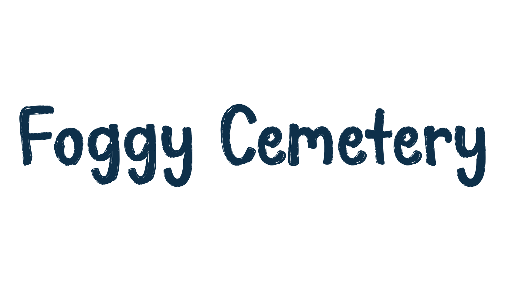 Foggy Cemetery, script brush fancy decorative calligraphy font preview