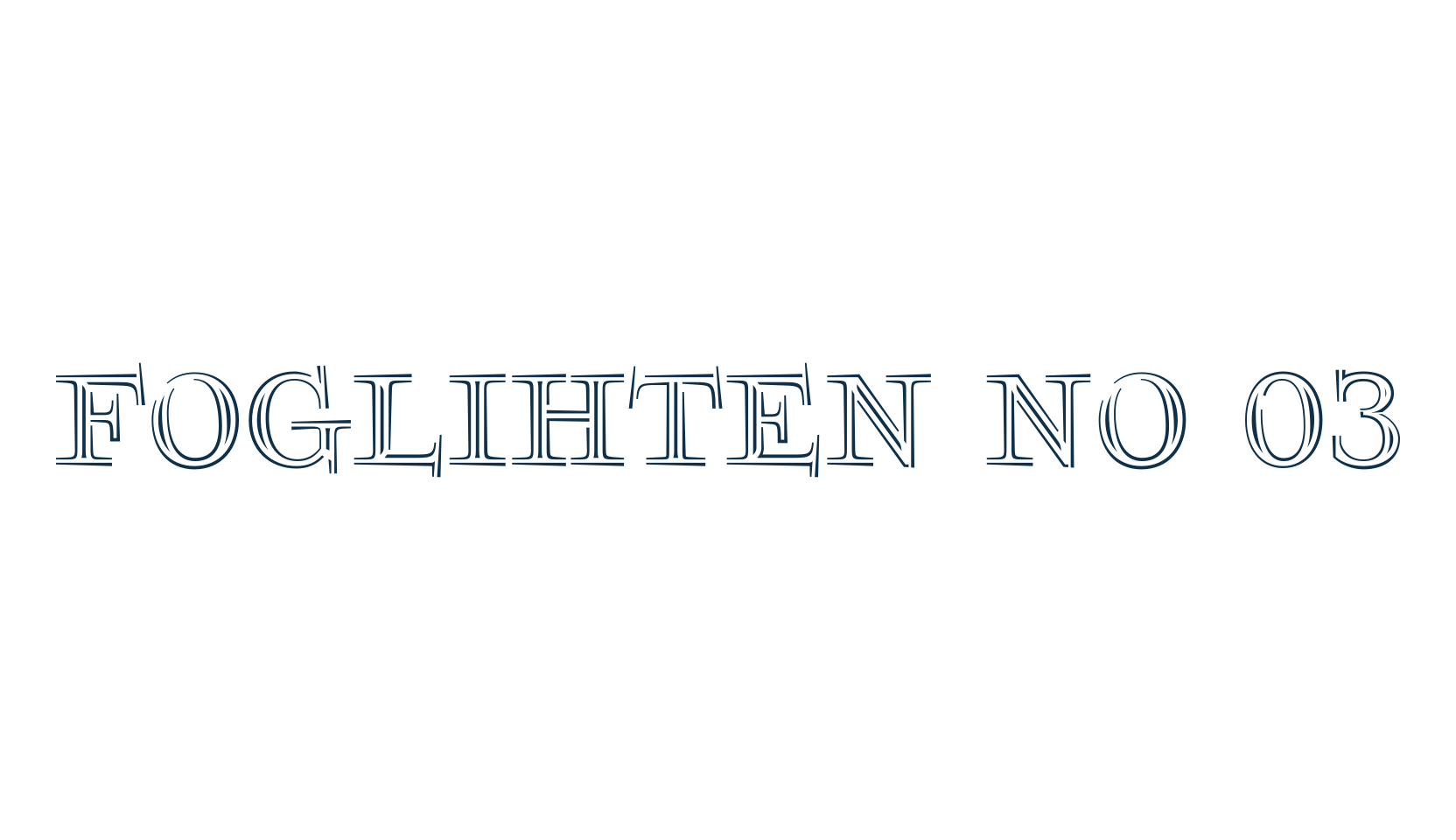 Foglihten No 03, fancy retro decorative font preview