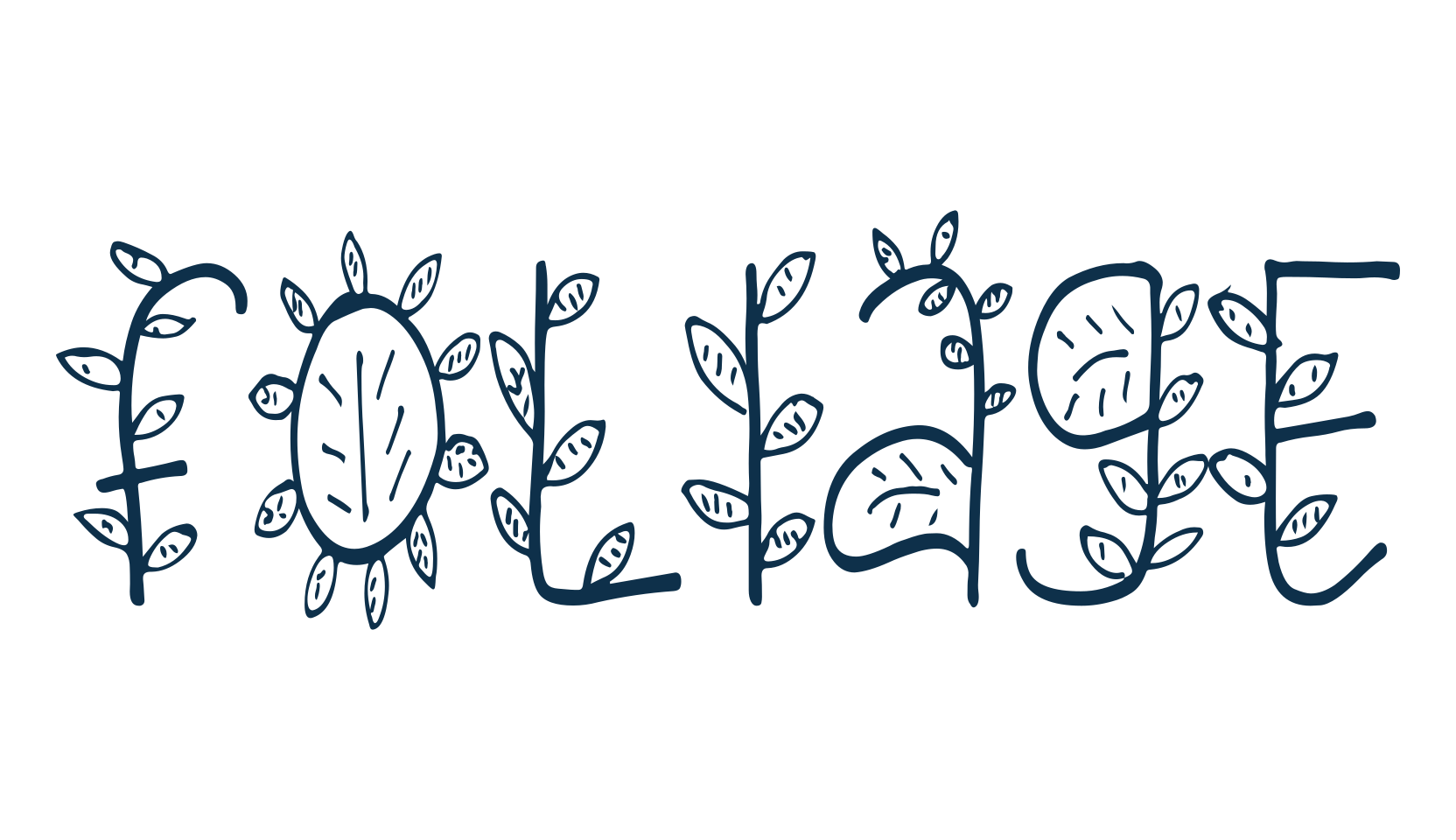 Foliage, decorative font preview