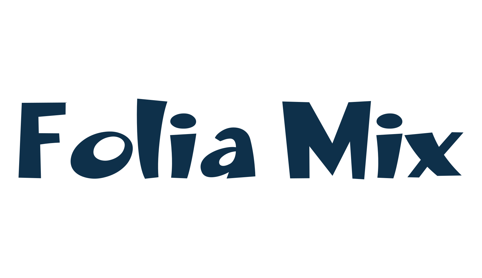 Folia Mix, cartoon font preview