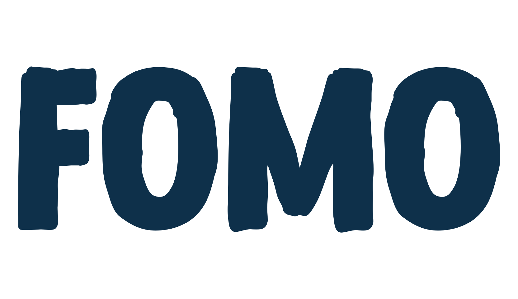 Fomo, eroded font preview