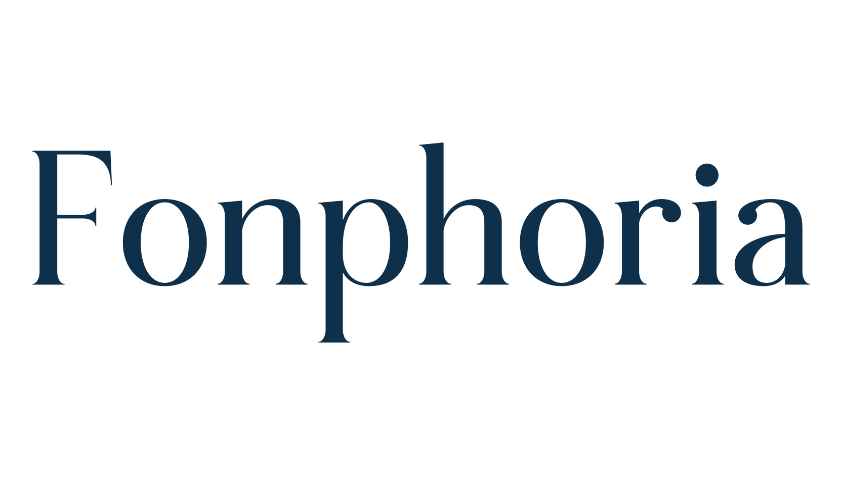 Fonphoria, basic serif font preview