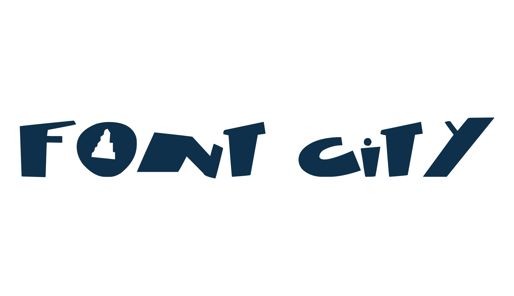Font City, fancy cartoon decorative font preview