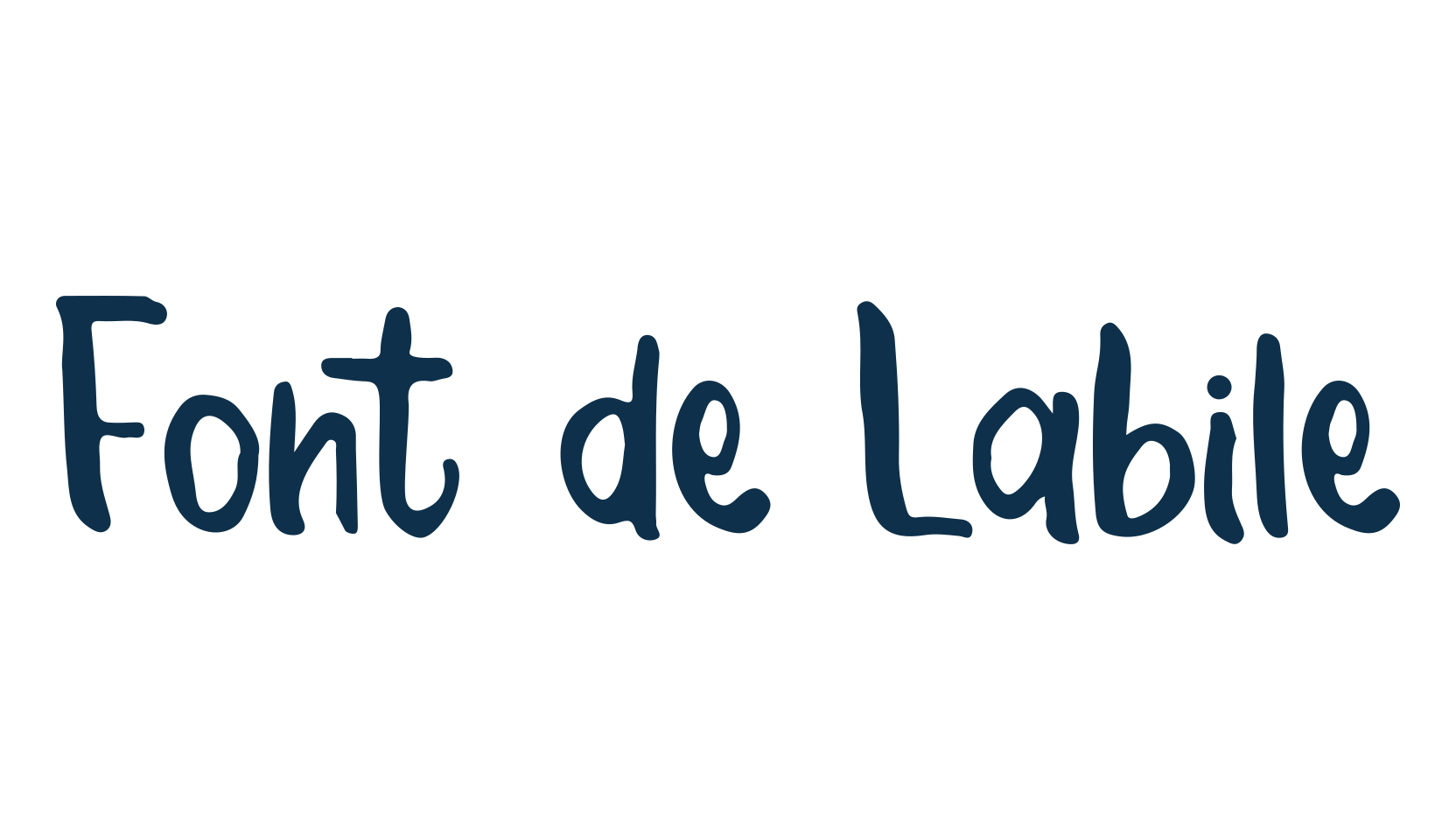 Font de Labile, script handwritten fancy decorative calligraphy font preview