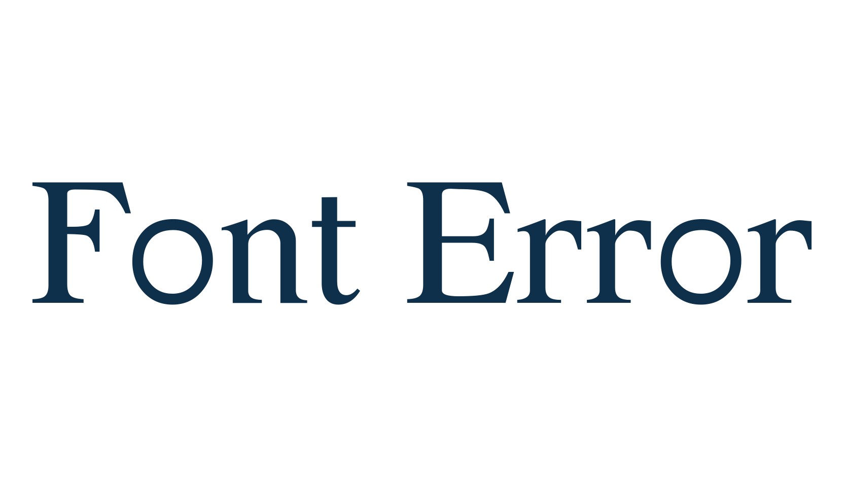Font Error, various font preview