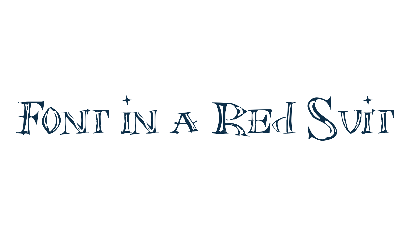 Font in a Red Suit, western font preview