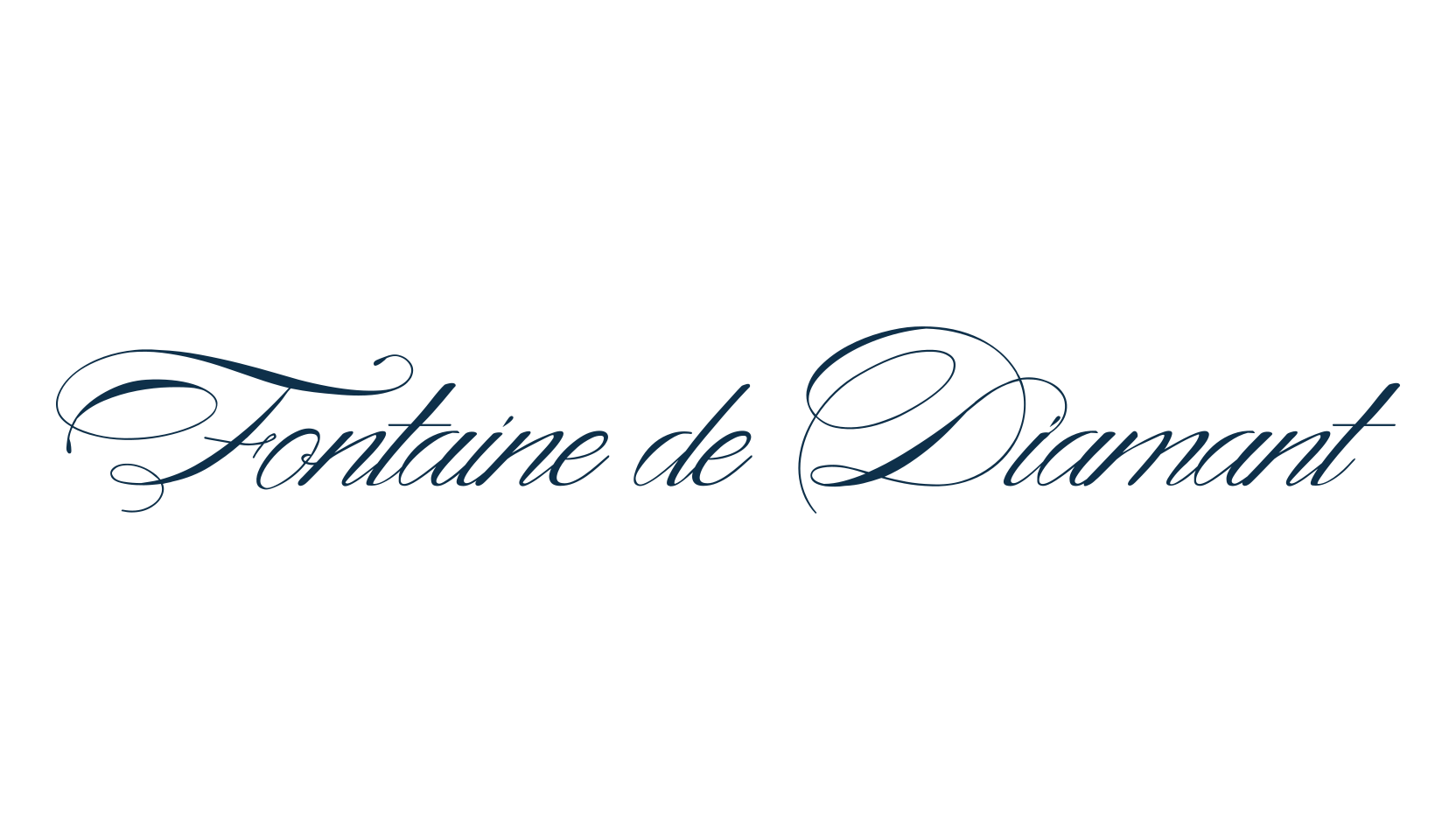 Fontaine de Diamant, script calligraphy fancy decorative font preview