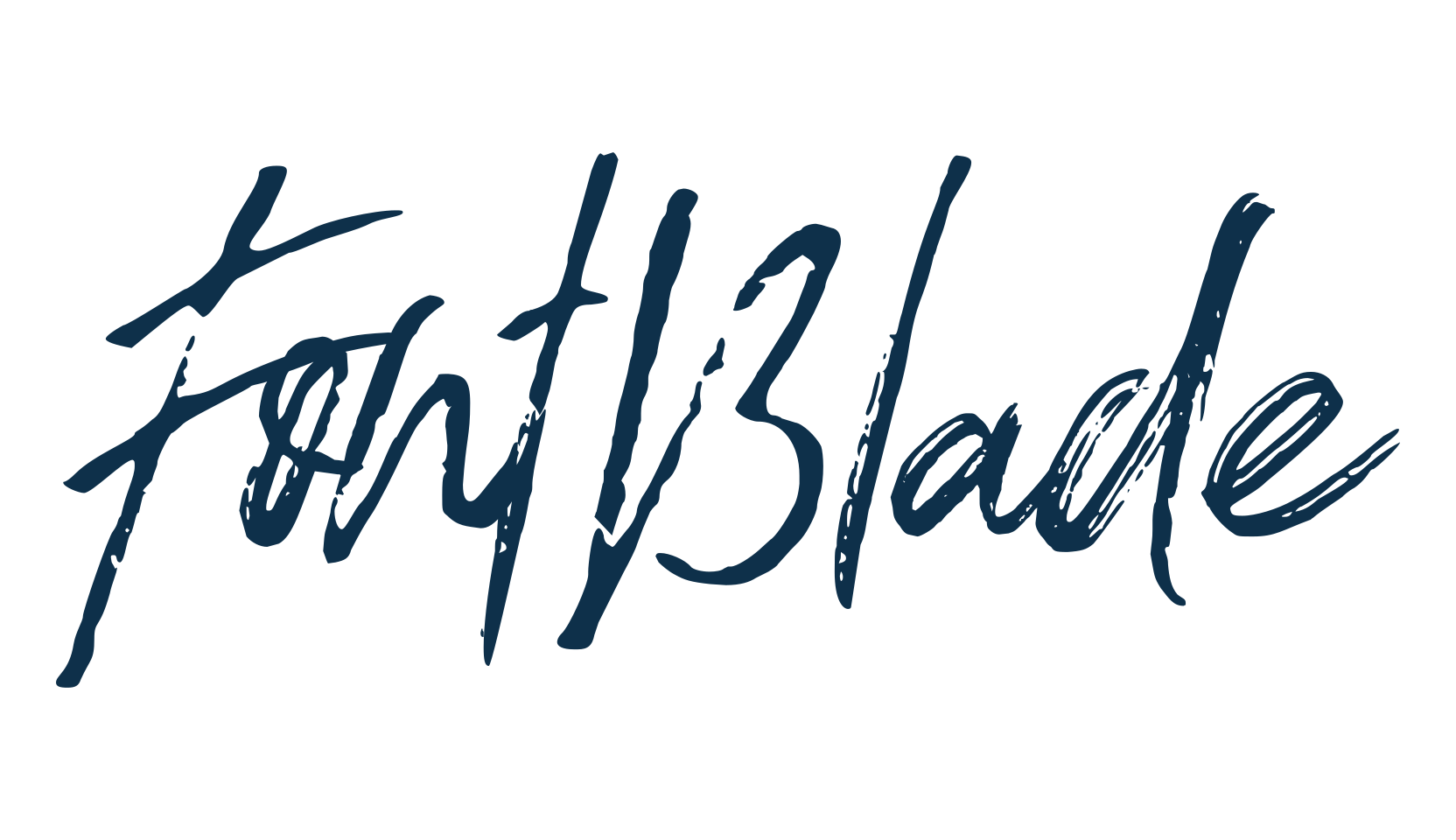 FontBlade, script brush fancy decorative calligraphy font preview