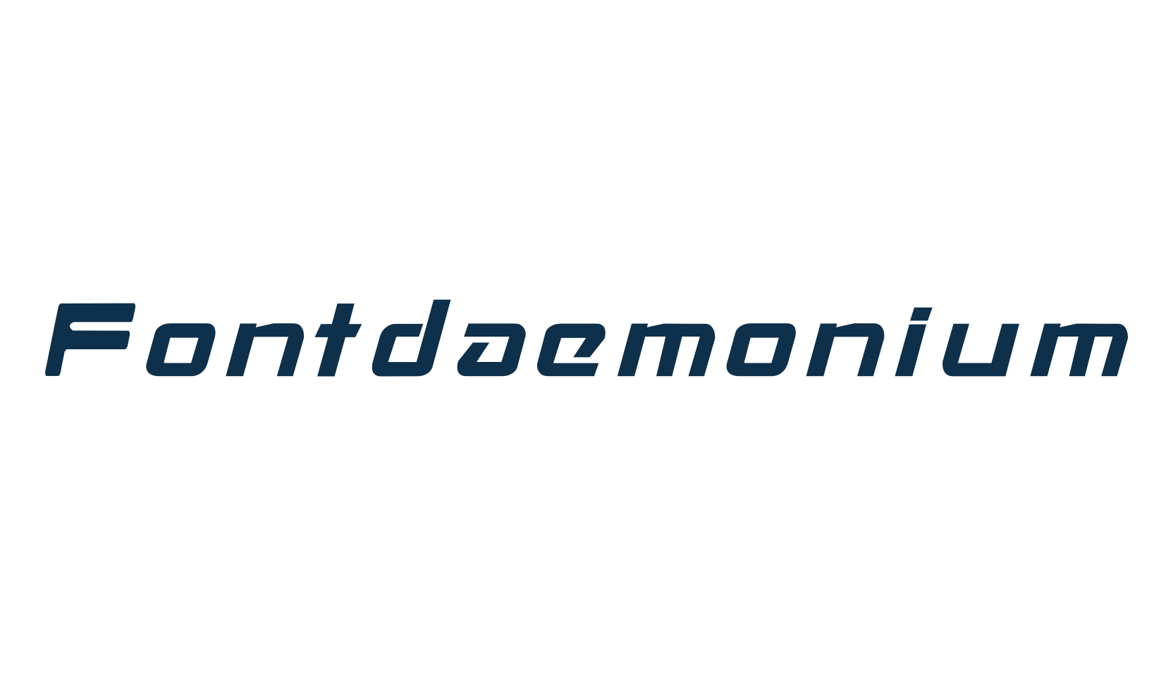 Fontdaemonium, fancy various techno sci-fi font preview