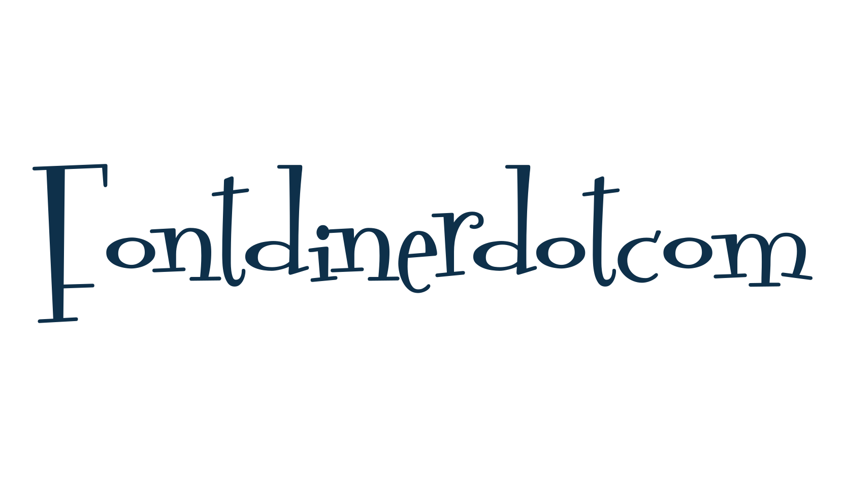 Fontdinerdotcom, cartoon font preview