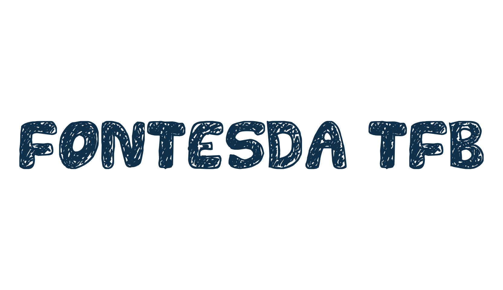 Fontesda TFB, cartoon font preview