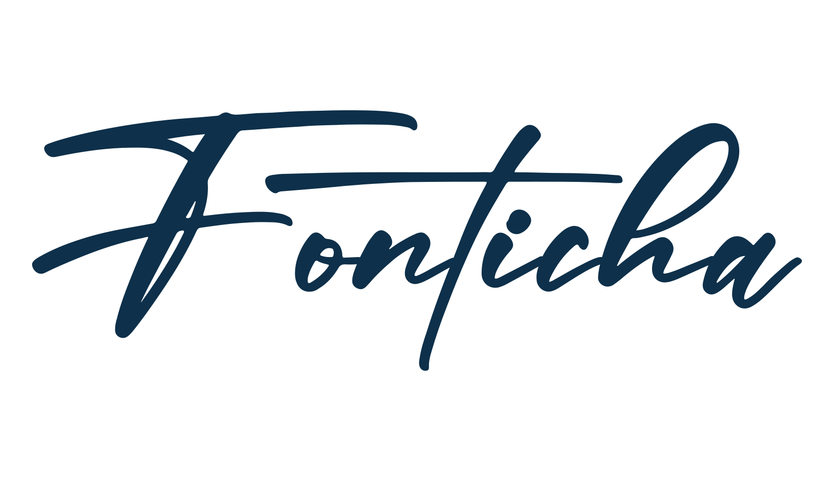 Fonticha, handwriting font preview