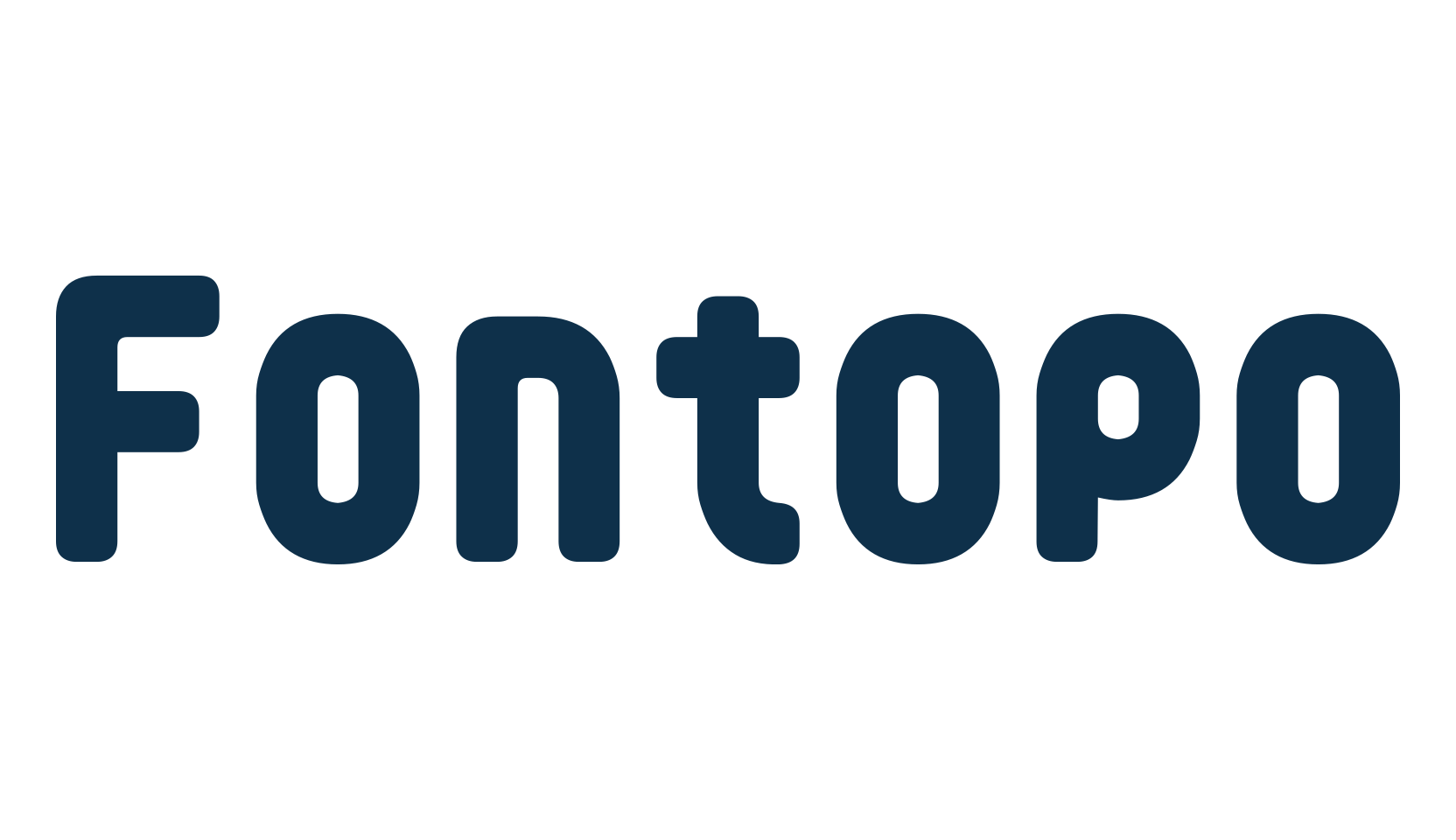 Fontopo, basic sans serif font preview