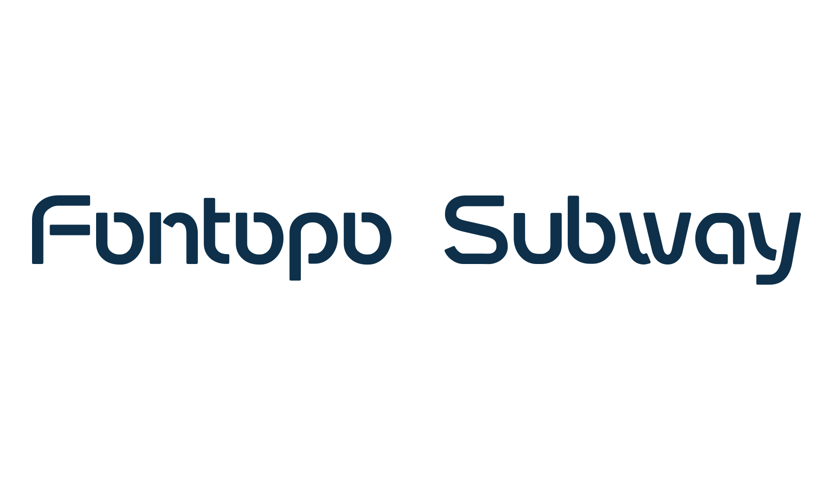 Fontopo Subway, fancy various techno sci-fi font preview