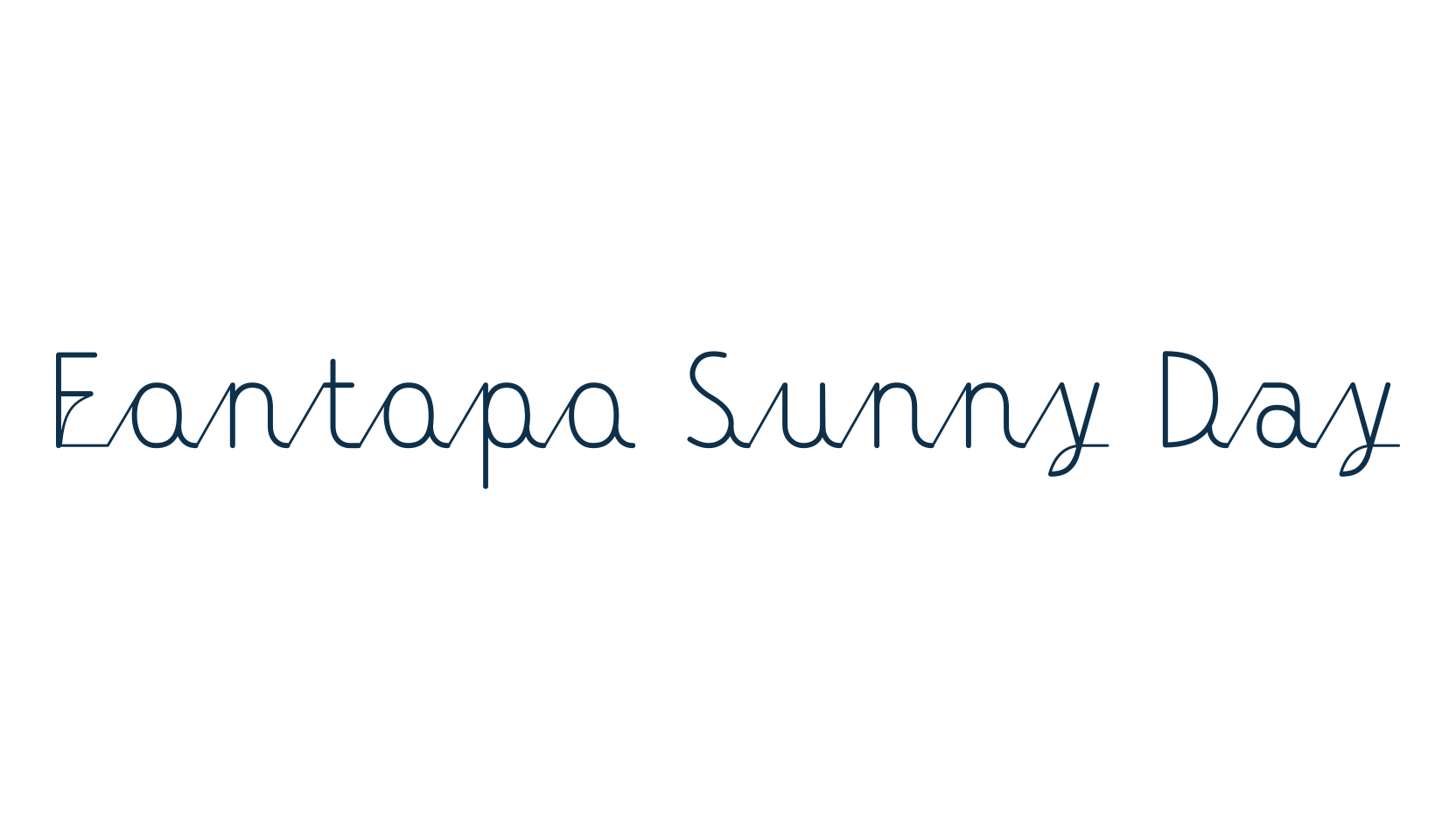 Fontopo Sunny Day, various font preview