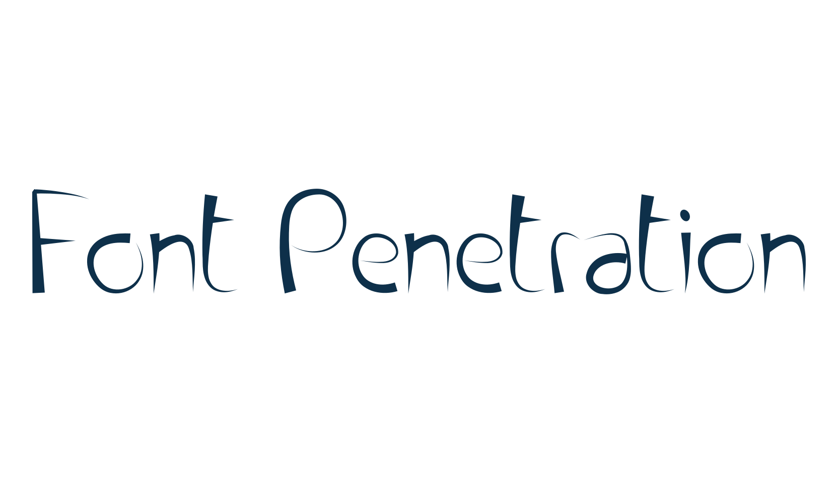 Font Penetration, fancy various decorative font preview