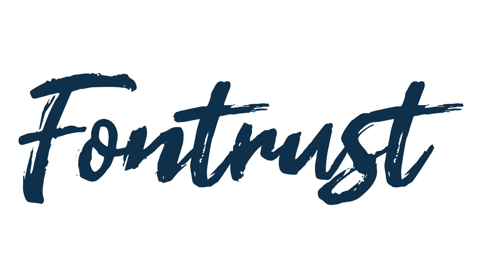 Fontrust, script brush fancy decorative calligraphy font preview