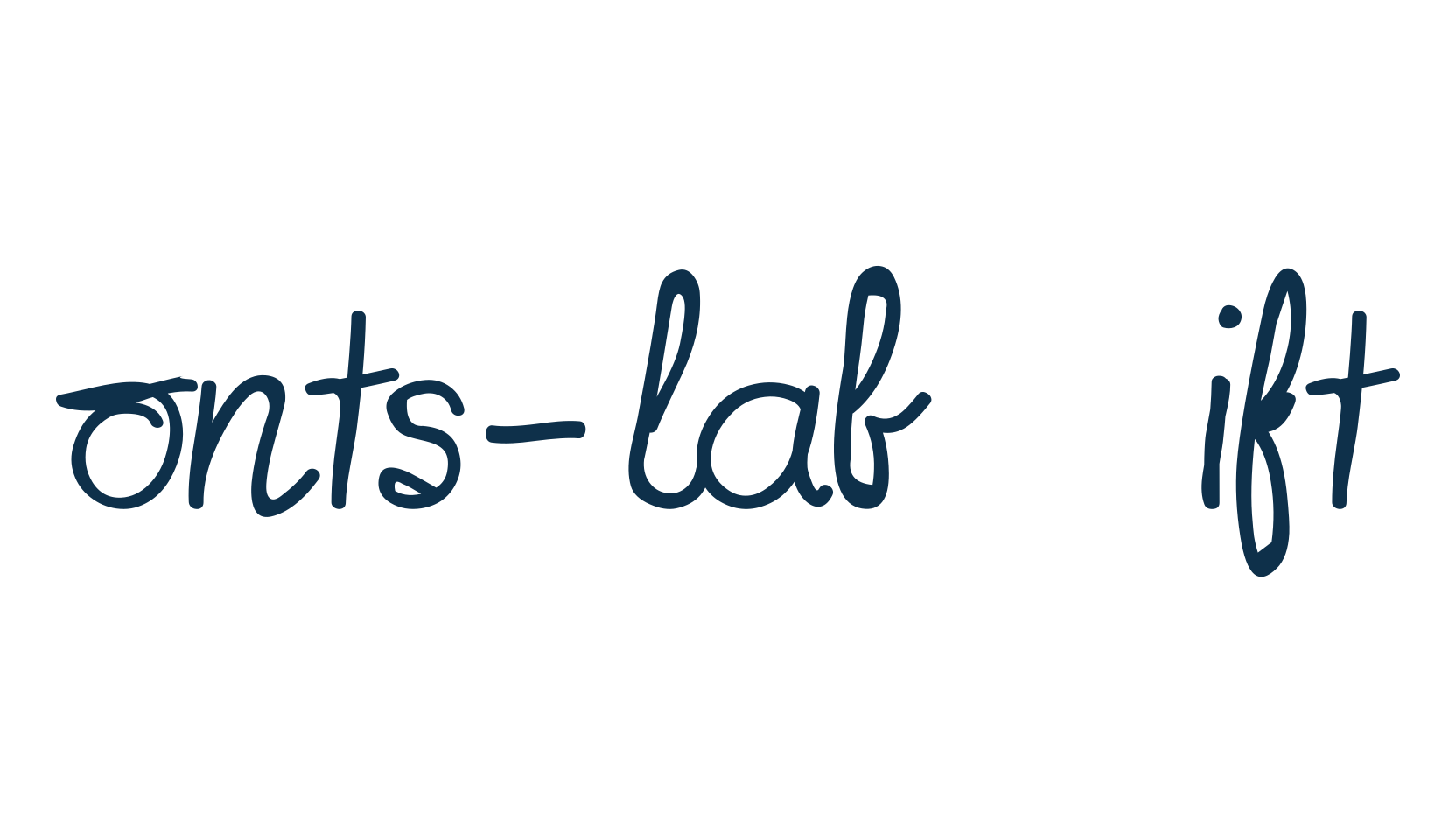 Fonts-lab Gift, script handwritten fancy decorative calligraphy font preview