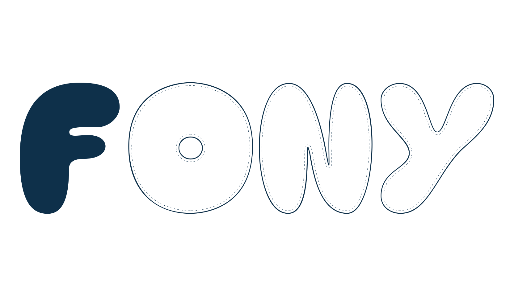 Fony, cartoon font preview