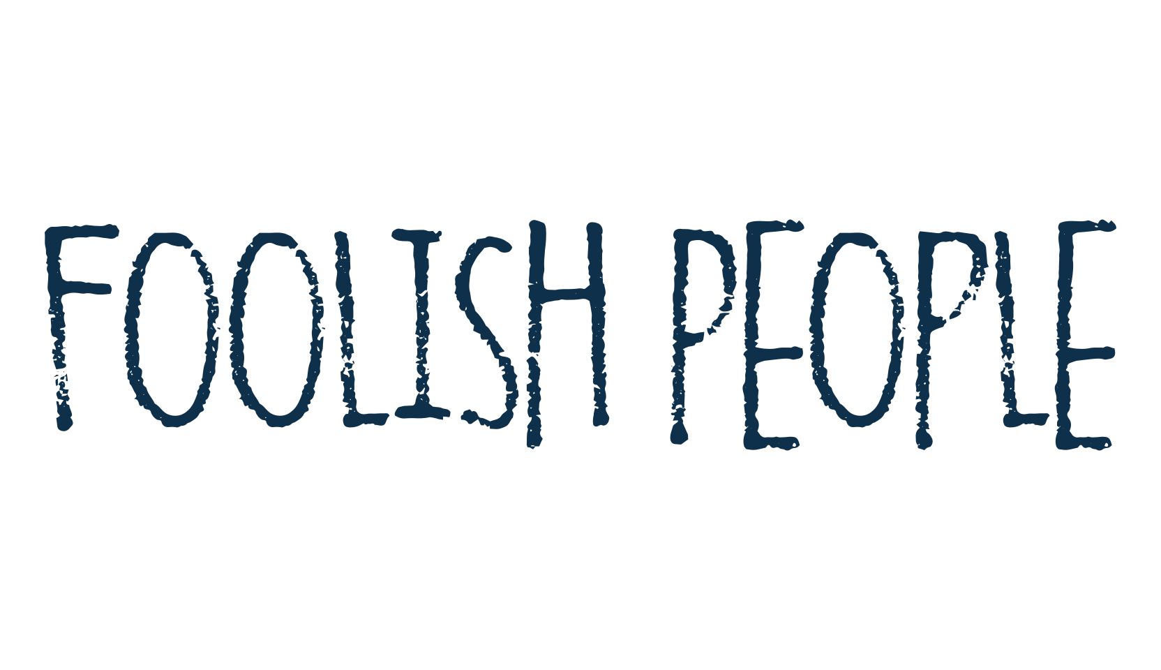 Foolish People, eroded font preview