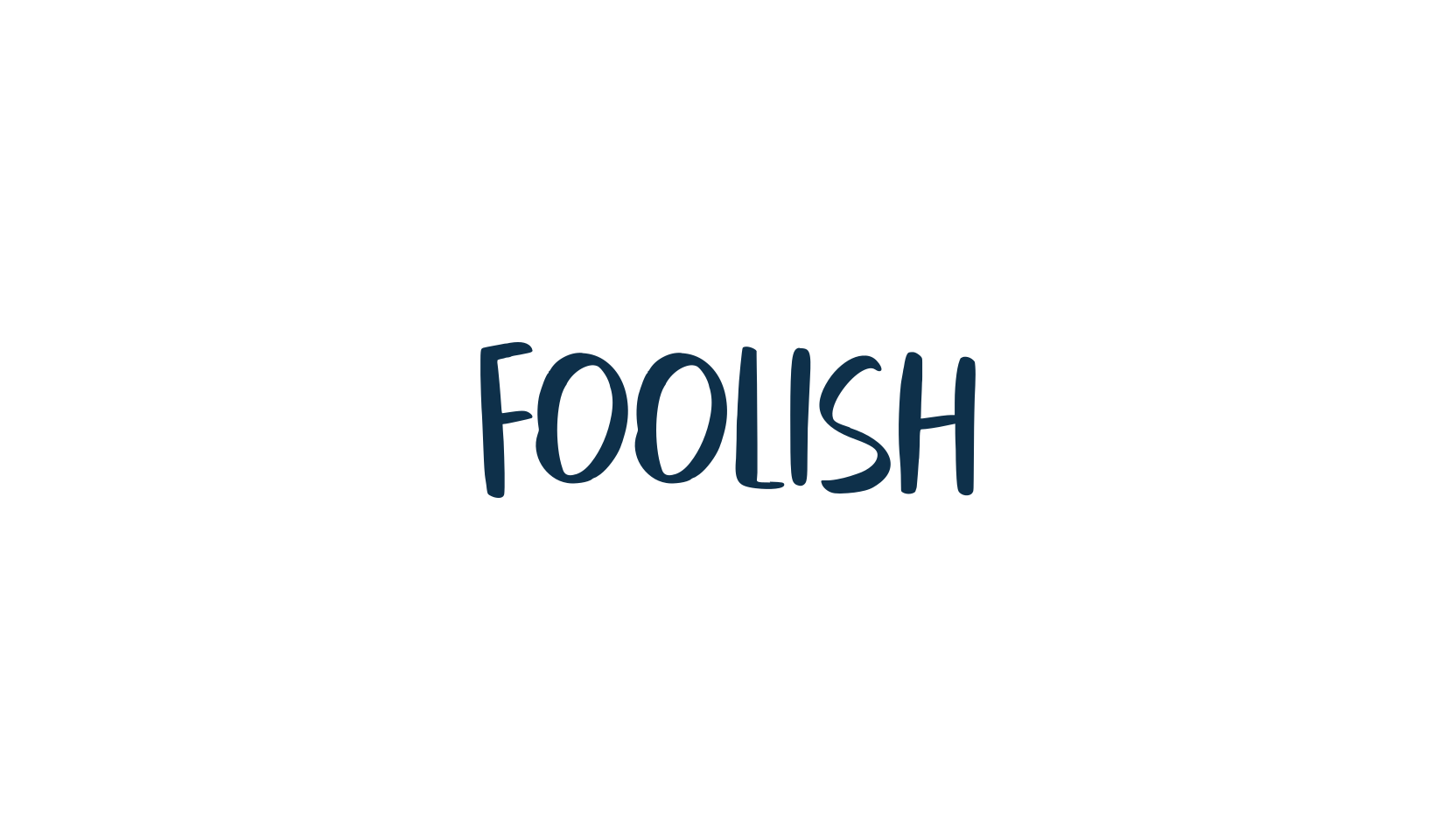 Foolish, script brush fancy decorative calligraphy font preview