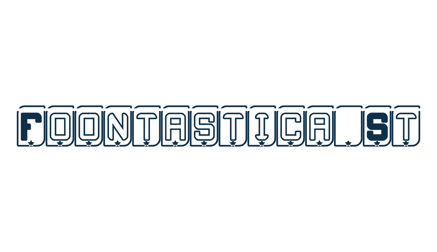 Foontastica St, decorative font preview