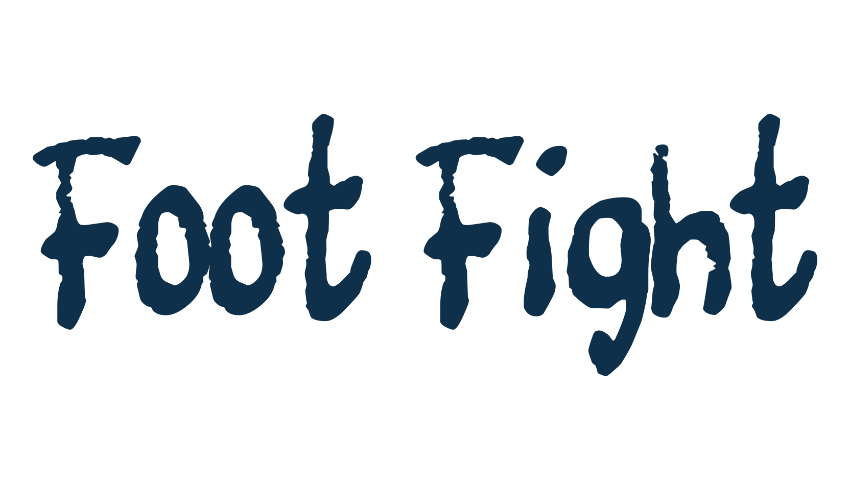 Foot Fight, script handwritten fancy decorative calligraphy font preview