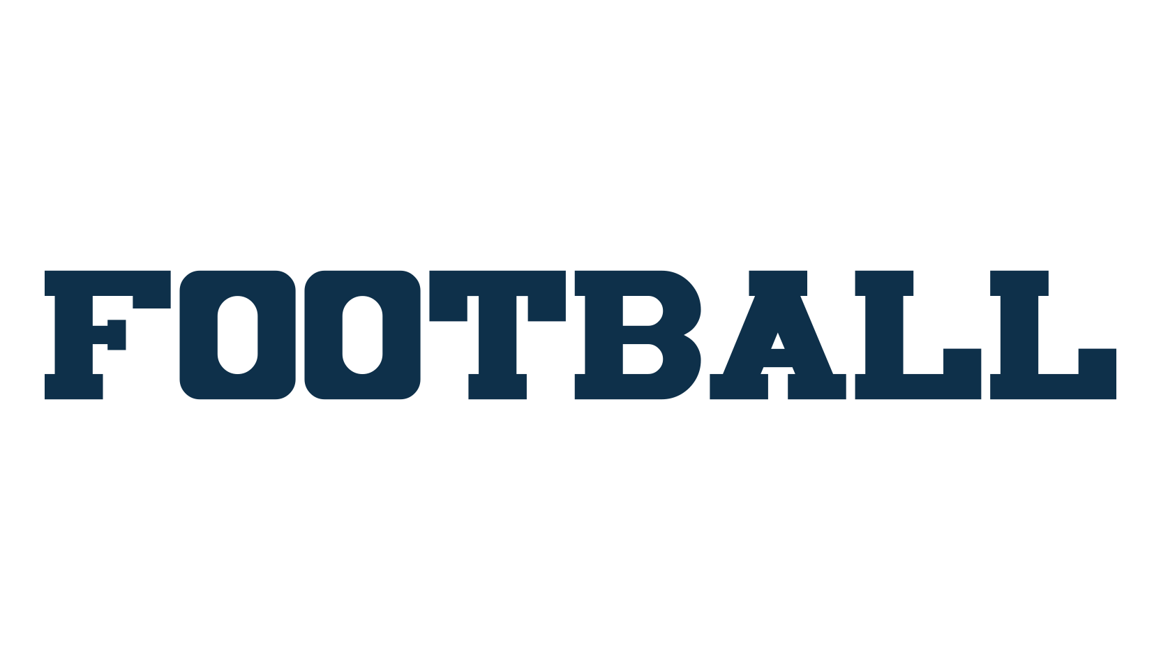 Football, fancy old school decorative font preview