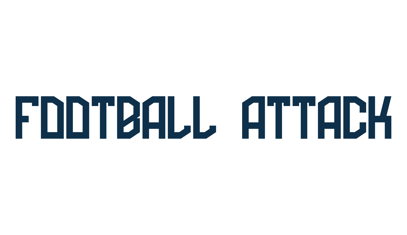 Football Attack, fancy various decorative font preview