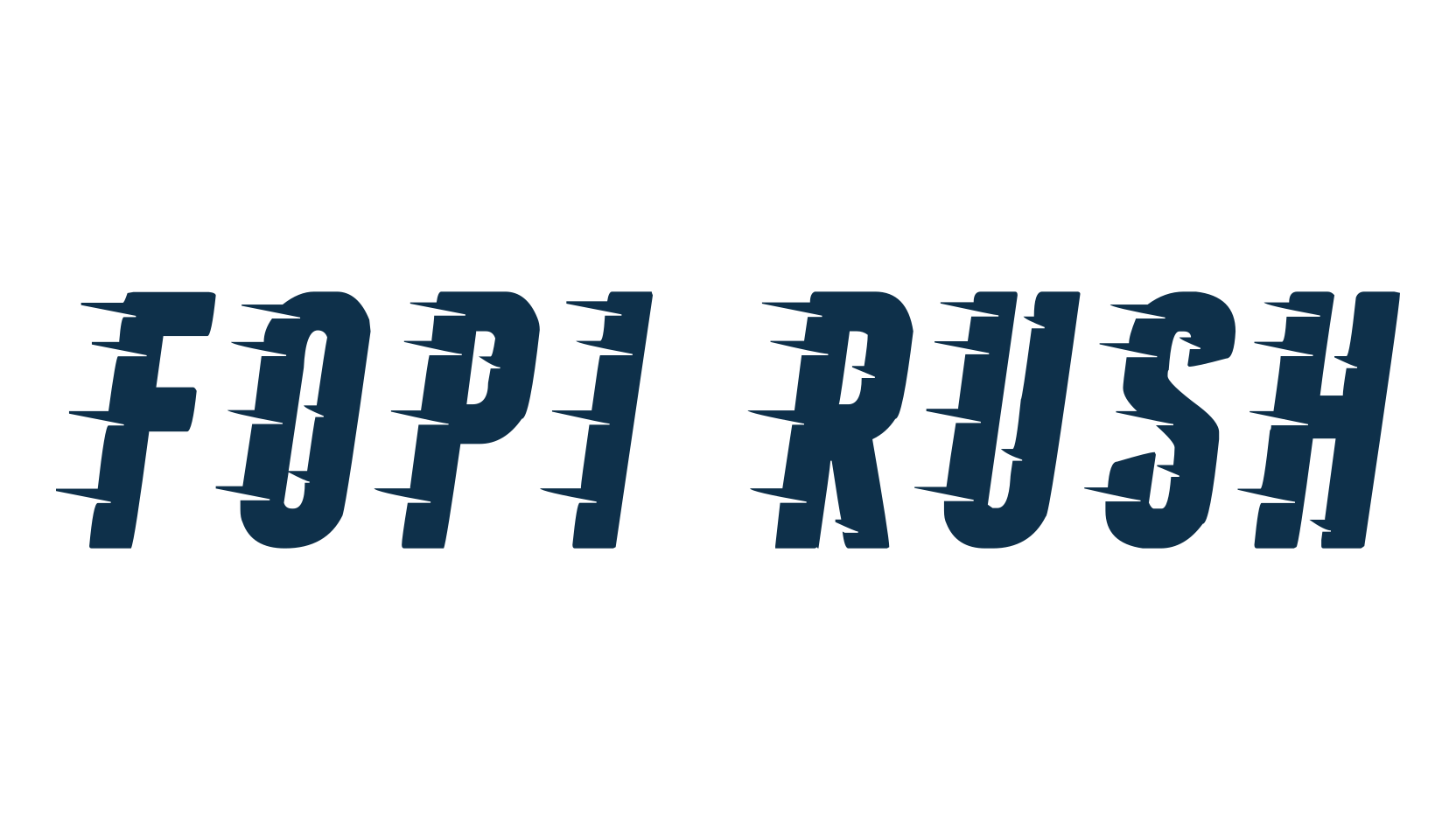 Fopi Rush, various font preview