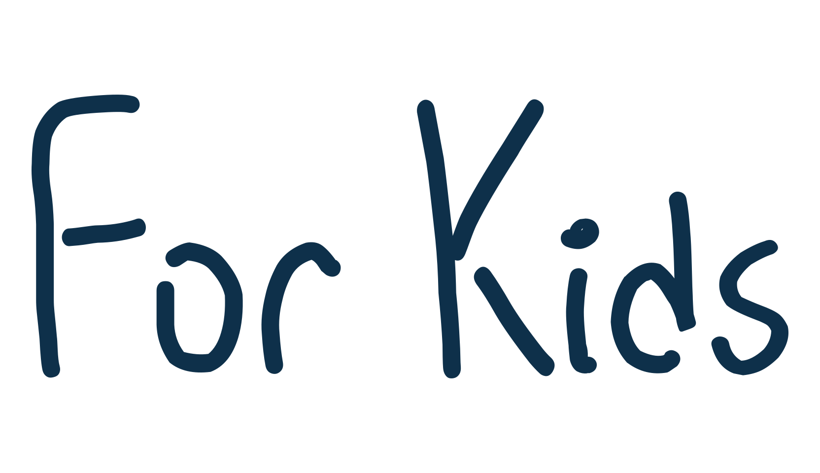 For Kids, school font preview