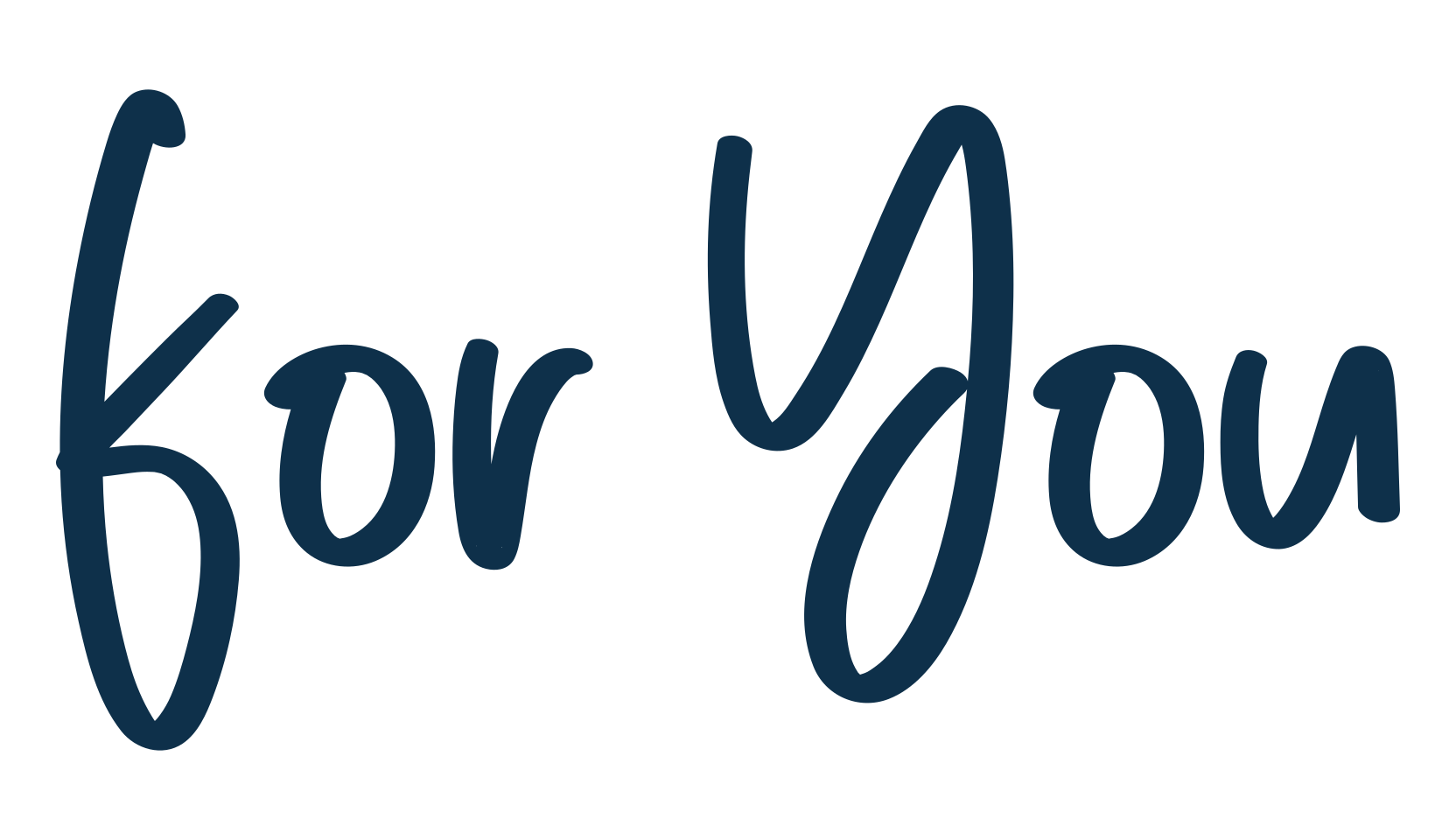 For You, handwriting font preview