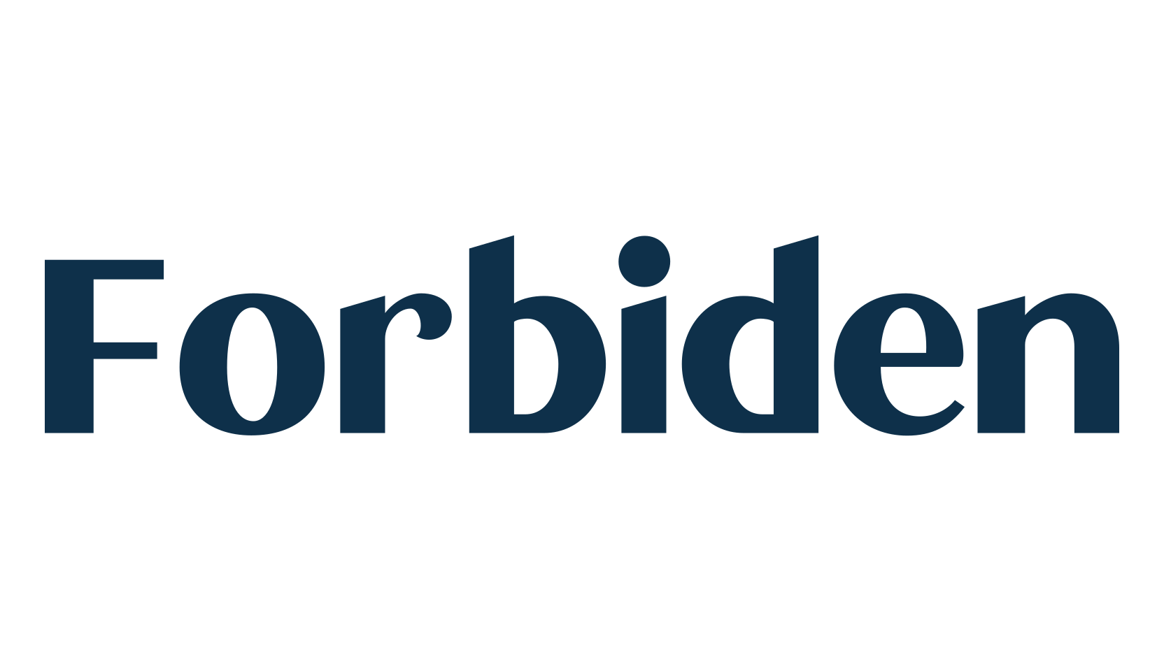 Forbiden, sans serif font preview