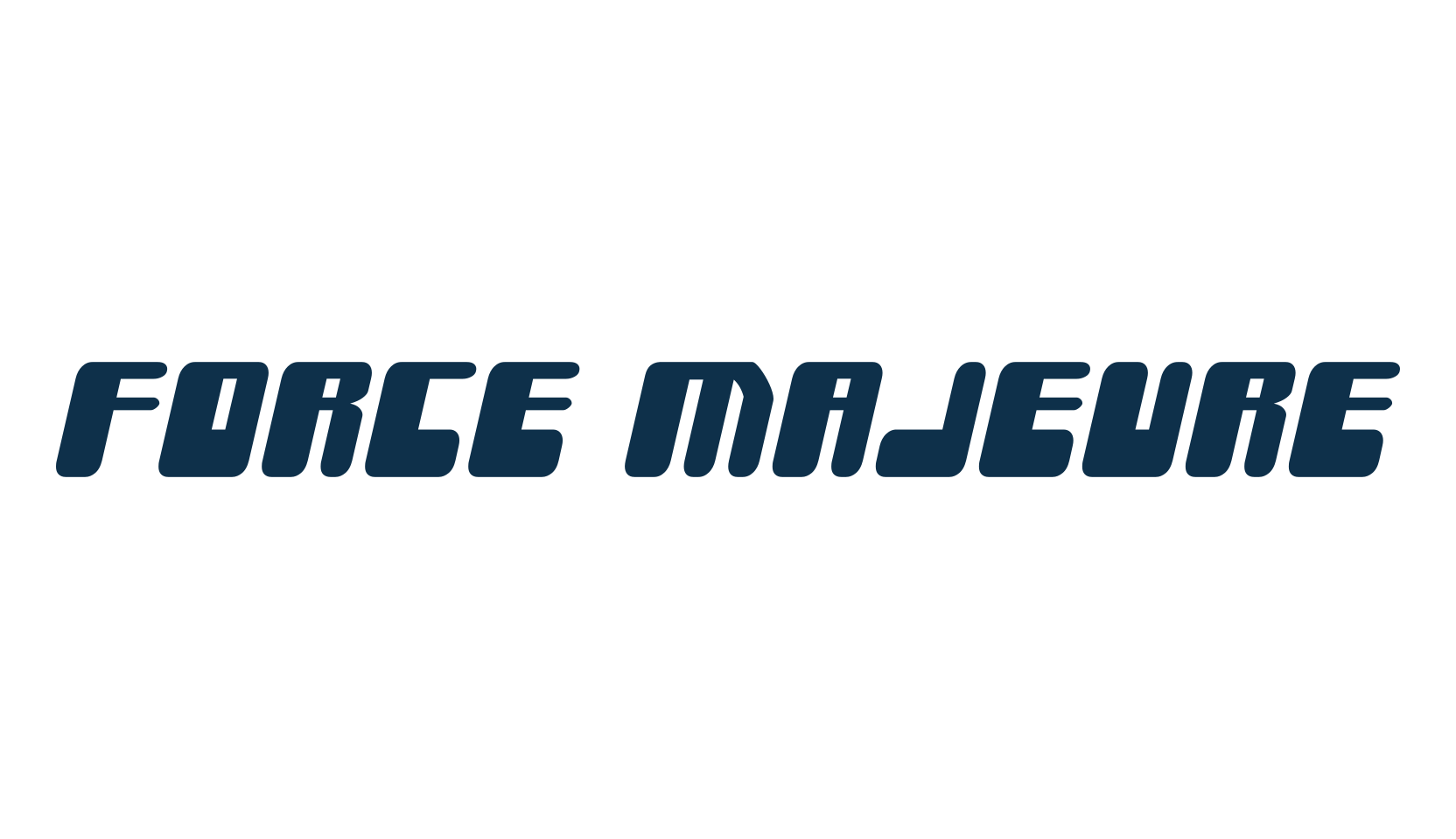 Force Majeure, groovy font preview