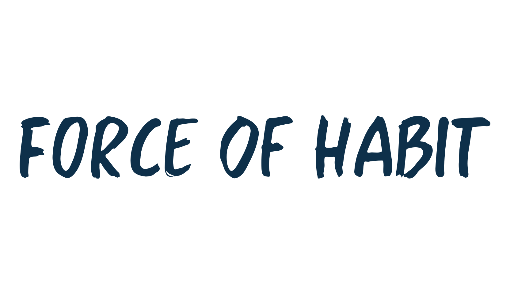 Force Of Habit, brush font preview