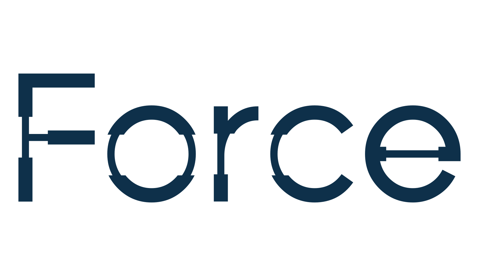 Force, fancy various techno sci-fi font preview