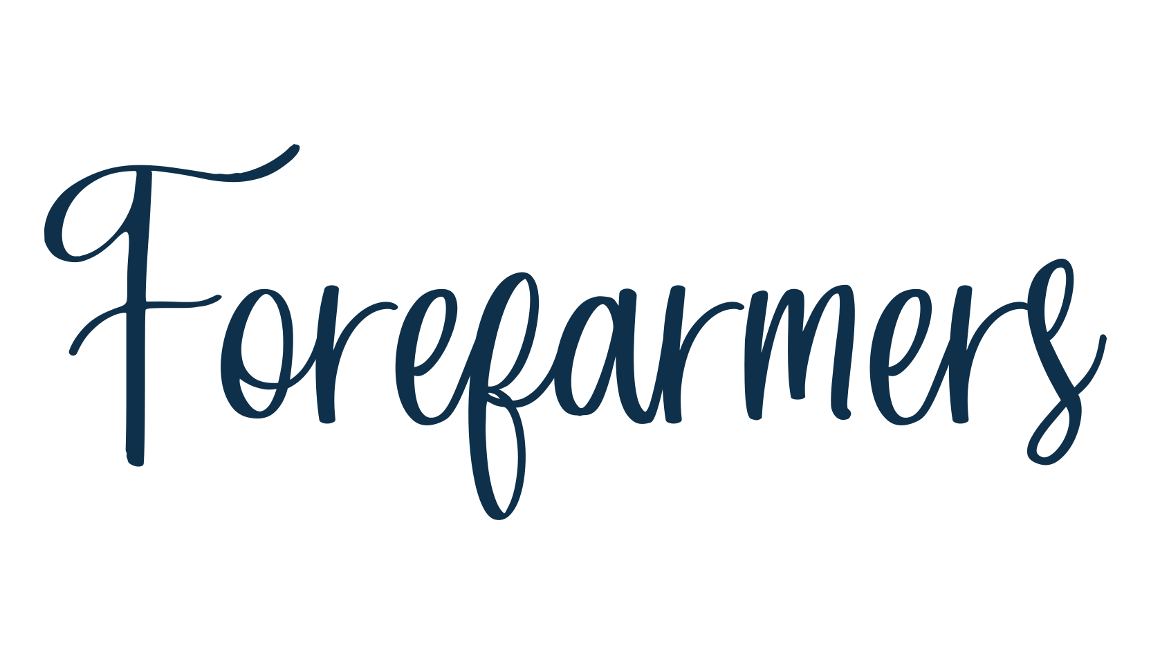 Forefarmers, script handwritten fancy decorative calligraphy font preview