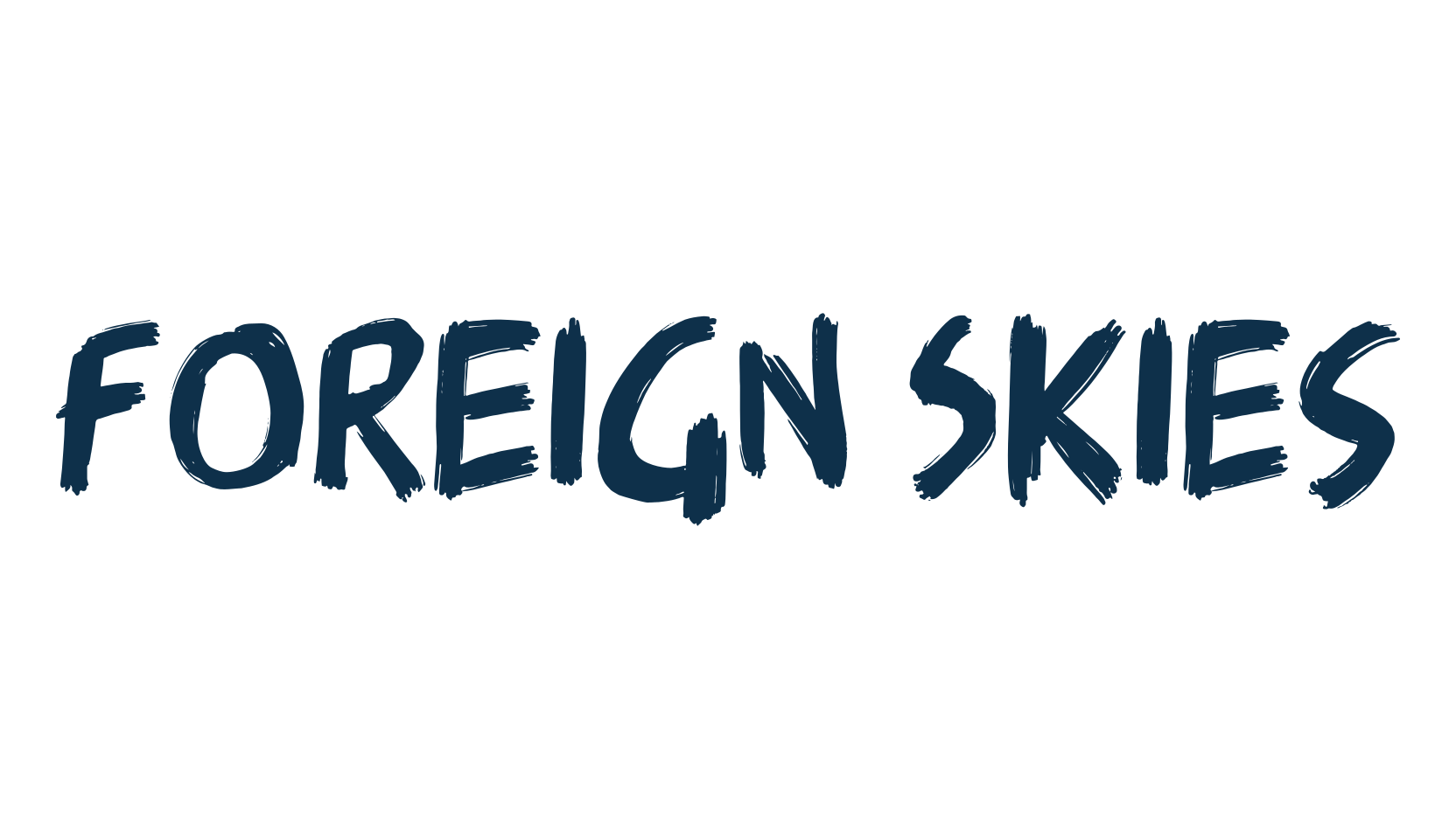 Foreign Skies, script brush fancy decorative calligraphy font preview